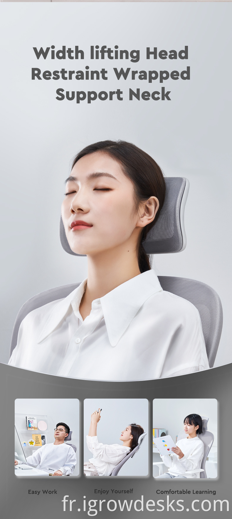 Office Chair with Headrest